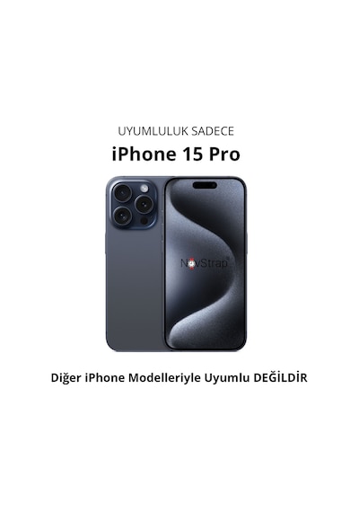Novstrap Apple iPhone 15 Pro Uyumlu İle Ekran Koruyucu Mat Seramik Nano Esnek Cam