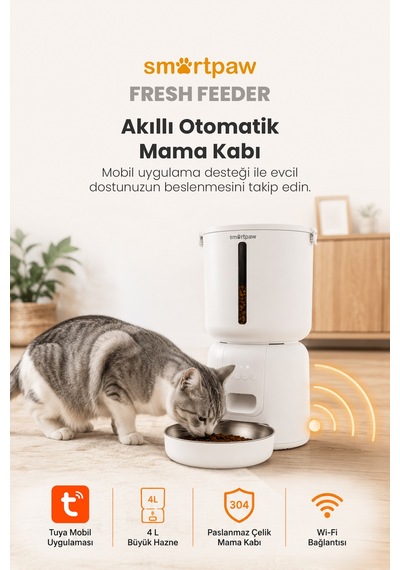 Fresh Feeder Akıllı Otomatik Mama Kabı Distribütör Garantili