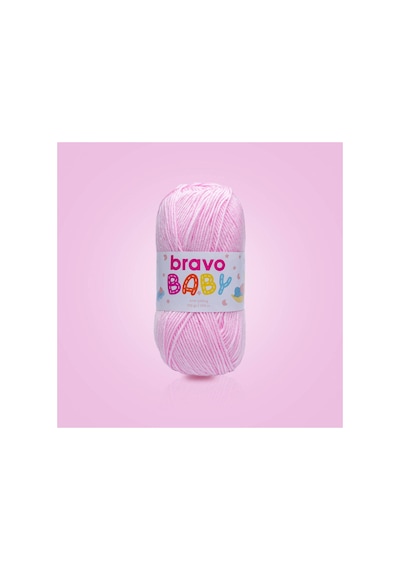 Baby Tüylenmez Anti Pilling Bebek Yünü 100 Gr 250 Metre Renk Kodu: 550 Pembe