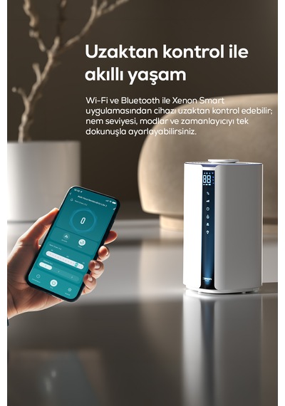 Hava Nemlendirici Lite 2 Akıllı, Ultrasonik Sıcak & Soğuk Buhar, 4.5l, Wifi X7451