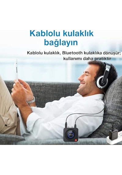 Bluetooth Alıcısı, Hı-fı İçin Bluetooth Adaptörü, Hoparlörler İçin Blue Tooth Alıcısı, Ev Stereo Sistemi 3,5