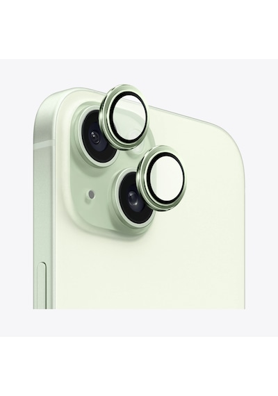 Safeus Safir Temperli Kamera Lens Koruyucu Apple Uyumlu iPhone 15 Plus Ve İle Yeşil