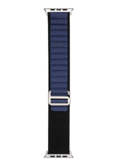 Apple Watch 7 45mm Uyumlu Band-74 Hasır Kordon - Midnight