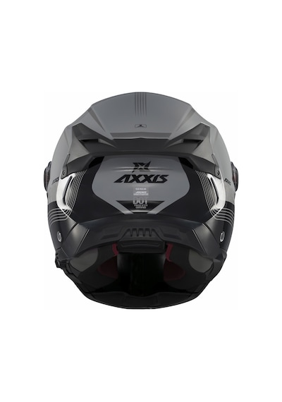 Axxis Ghostfighter Sv Bitone C2 Gri Motosiklet Çene Açılır Kaskı Gri