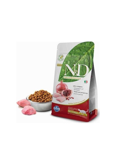 Prime Tavuklu Narlı Tahılsız Kısırlaştırılmış Kedi Maması 10 Kg