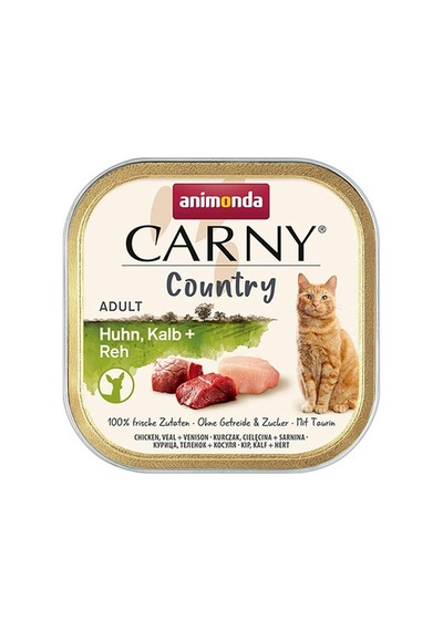 Animonda Carny Country Tavuklu Dana Etli Ve Geyik Etli Yetişkin Kedi Konservesi 100 Gr 128-20069.01