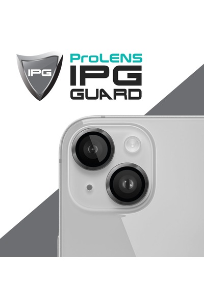 Apple Uyumlu iPhone 14 / 14 Plus İçin Ipg Kamera Lens Koruyucu - Uzay Grisi