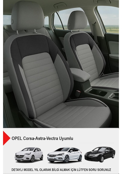 Mocha Taytüyü Oto Koltuk Kılıfı Opel Corsa-astra-vectra Uyumlu Füme