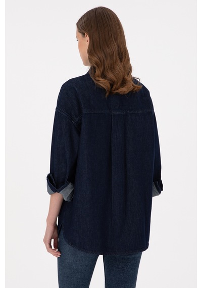U.s. Polo Assn. Kadın Mavi Gömlek Jean 50291123-dn0022 Çok Renkli