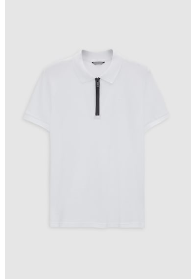 Twn Slim Fit Beyaz Pike Dokulu Yarım Fermuarlı Polo Yaka T-shirt 4ec14ortfrplo Beyaz Twn Slim Fit Beyaz Pike Dokulu Yarım Fermuarlı Polo Yaka T-shirt 4ec14ortfrplo Beyaz