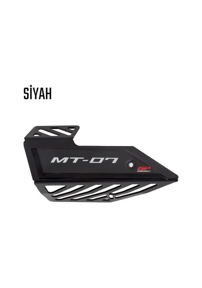 Gp Kompozit Yamaha Mt-07 2014-2021 Uyumlu Egzoz Koruma Kapağı Siyah Std