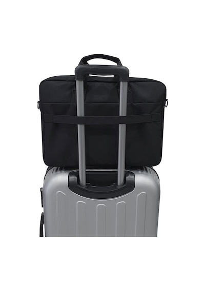 Gbmotion 3 Bölmeli Evrak Laptop El Omuz Çantası 17,3 İnç Siyah
