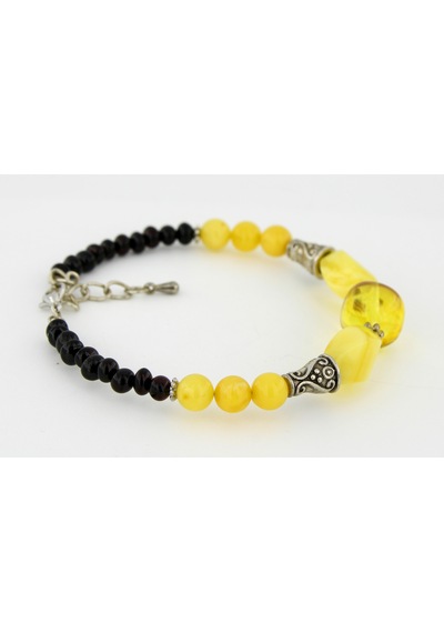Kehribar Bayan Bileklik Özel Tasarım Ambergold Blk23-68 Çok Renkli