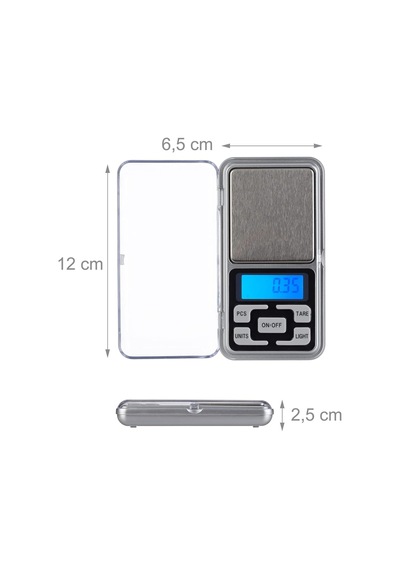 Dijital Hassas Terazi Lcd Ekranlı 0,01-500gr Kuyumcu Eczane Gümüşcü Cep Tartısı