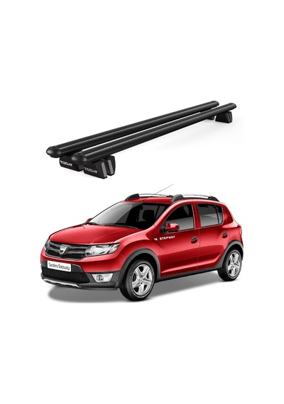 Pençe Dacia Sandero 2009-2012 Uyumlu Siyah Ara Atkı Port Bagaj Tavan Barı