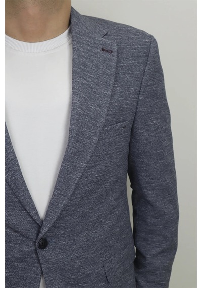 Moda Dmctekstil Erkek Kırçıllı İtalyan Kesim Dar Kalıp Tek Düğme Çift Yırtmaçlı Blazer Ceket Lacivert Moda Dmctekstil Erkek Kırçıllı İtalyan Kesim Dar Kalıp Tek Düğme Çift Yırtmaçlı Blazer Ceket Lacivert