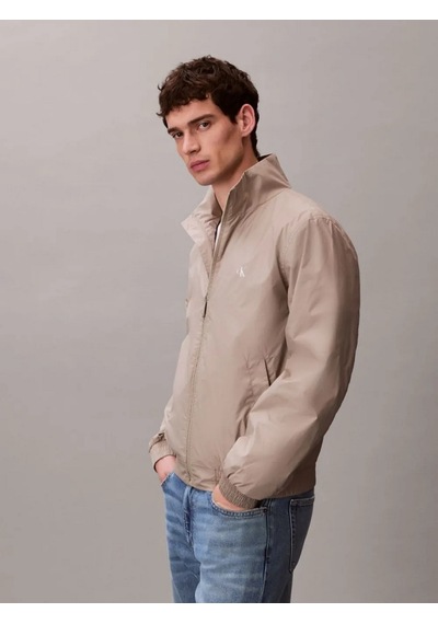 Calvin Klein Lv04rf520grak Ls Unfilled Nylon Harrington Erkek Ceket Bej
