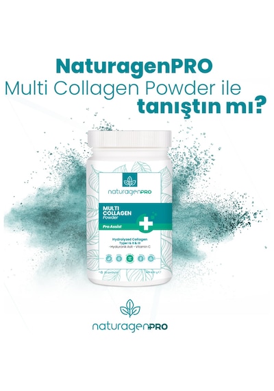 Naturagen Pro Kolajen Powder 330 G Tip1, tip2, tip3 Limon Aromalı