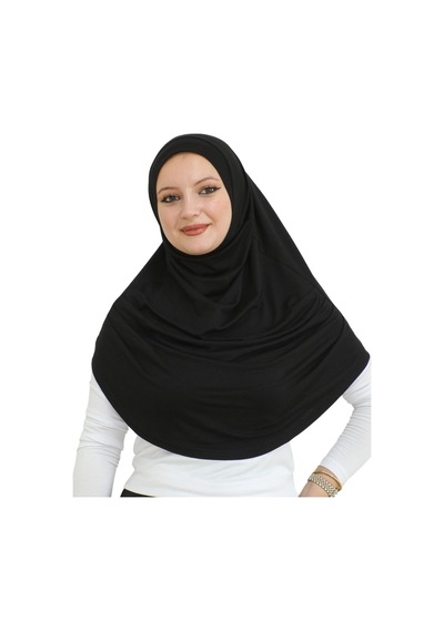 Modish Group Uzun Hazır Giyim Turban Yumuşak Eşarp Islami Giyim Viskon - Siyah Siyah