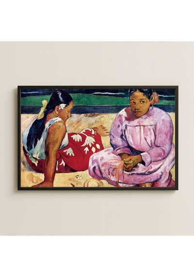 Sahilde Tahitili Kadınlar - Gauguin Uv Baskı Pvc Tablo