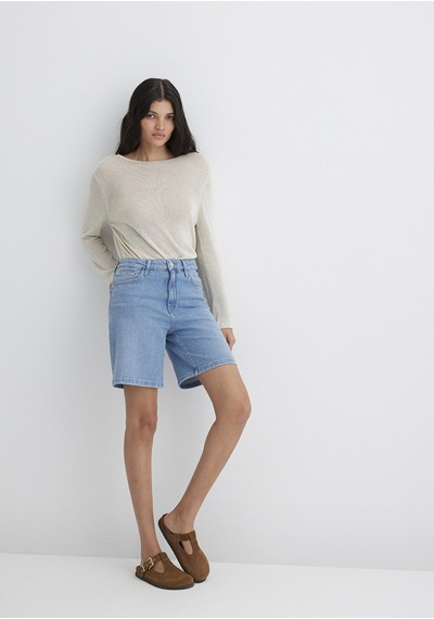 Mavi - Eliana Casual Açık Mavi Jean Şort 1411221-89750 Açık Mavi Mavi - Eliana Casual Açık Mavi Jean Şort 1411221-89750 Açık Mavi