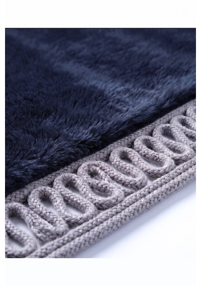 Merplush Mihraplı Peluş Seccade 75x130 Cm Süet Taban Yıkanabilir Yumuşak Namaz Halısı Siyah - Gri