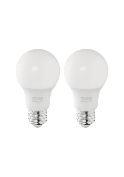 Ikea Solhetta Led Ampul E27, Işık Rengi: Sıcak Beyaz 2700 Kelvin , 806 Lm, 2 Adet