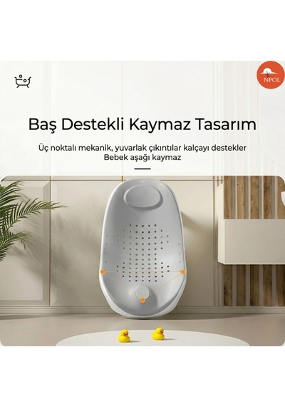 Bebek Banyo Şezlongu - Bebek Yıkama Koltuğu