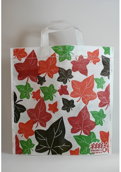 Eczane Hediyelik & Alışveriş Bez Çanta Körüklü Yapraklar 40 x 40 x 10 CM 50 Adet