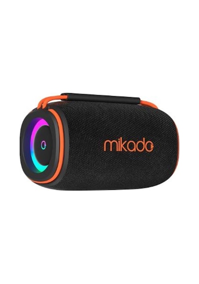 Mikado Md-31bt Siyah Ipx6 15w Rgb Işıklı 2400mah Tf Kart+usb Destekli Bluetooth Hoparlör