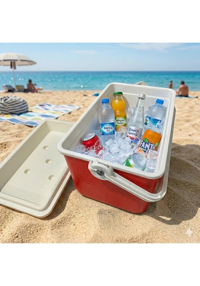 32 Lt Buzluk Termos 1015 Cooler Box Kırmızı