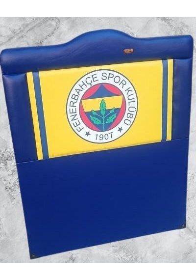 Dk Taraftar Fenerbahçe Suni Deri Kumaş Tek Kişilik Başlık Mavi 90 CM