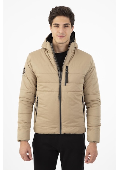 Maraton Sportswear Regular Erkek Kapşonlu Uzun Kol Basic Açık Vizon Mont 21264-açık Vizon Açık Vizon
