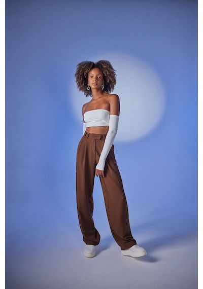 Holly Lolly Straplez Model Noir Bluz Ekru