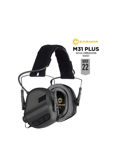 Opsmen Earmor M31 Plus Elektronik Atış Kulaklığı Kulak Koruma Black Siyah
