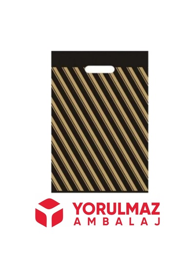 3 No 33 X 45 Naksan Çizgili Takviyeli Poşet 50 Li