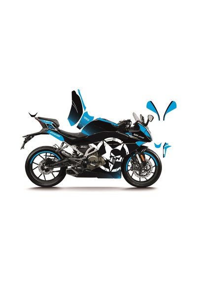 Cfmoto 250sr Punısher Model Parçalı Motosıklet Kaplama Stıcker Etıket Modelı