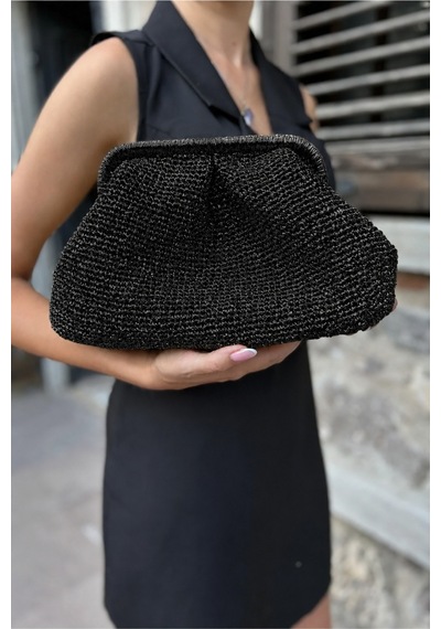 Portföy Clutch Çanta-siyah