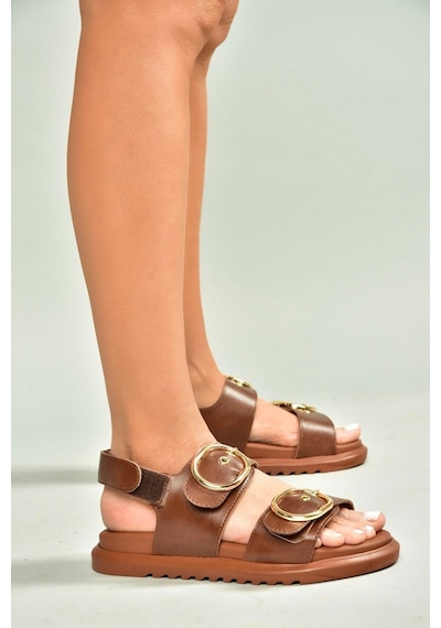 Fox Shoes U725092109 Taba Kadın Sandalet Taba