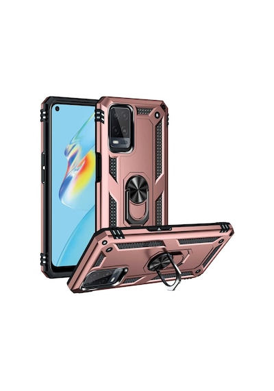 Oppo A54 Yüzüklü Standli Vega Kilif Ekran Koruyucu 510713490