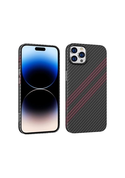 Hoco Apple İphone Uyumlu 14 Pro 6.1 Kılıf Kevlar Texture Darbe Emici Telefon Kılıfı- 5775