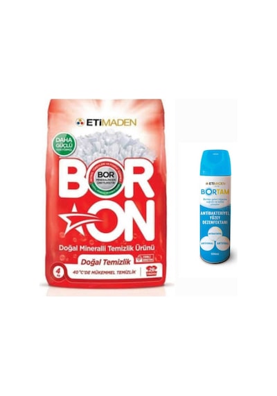 Doğal Mineralli Boron Beyazlar İçin 4 Kg 26 Yıkama+ Dezenfektan Diğer