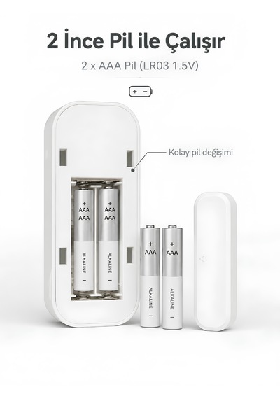 Fletvi Smart Akıllı Kapı Ve Pencere Dedektörü Alarm Sistemi Anlık Bildirimli Alarm Sistemi Sesli Işıklı