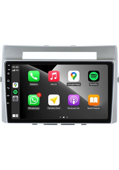 Toyota Verso - Araç Multimedya Ekran - 2gb 32gb - S - Silver - 2004 - 2009 - 9 Inch - Myway - Red
