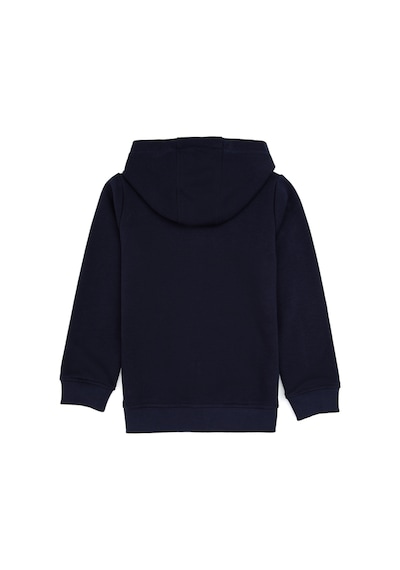 U.S. Polo Assn. Erkek Çocuk Açık Lacivert Fermuarlı Kapüşonlu Sweatshirt 50316706-VR059