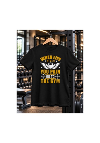 Segungear Gym Pain Erkek Regular Fit Baskılı Spor Tişört Siyah - 932139890 Siyah