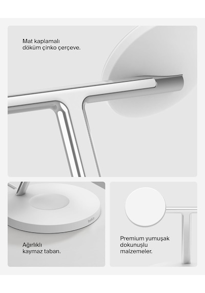 Boostcharge 3'ü 1 Arada Qi2 Şarj Cihazı, Magsafe Uyumlu Kablosuz Şarj İstasyonu, Apple İphone 17 Serisi, Apple Watch, Kaymaz Tabanlı Airpods İçin Qi2 Kablosuz Şarj Aleti, Psu Dahil - Beyaz Çok Renkli Boostcharge 3'ü 1 Arada Qi2 Şarj Cihazı, Magsafe Uyumlu Kablosuz Şarj İstasyonu, Apple İphone 17 Serisi, Apple Watch, Kaymaz Tabanlı Airpods İçin Qi2 Kablosuz Şarj Aleti, Psu Dahil - Beyaz Çok Renkli