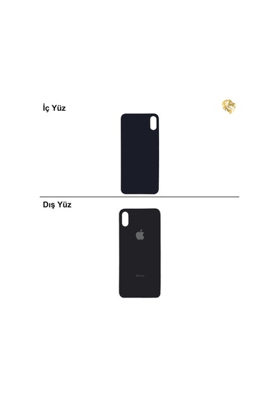 İphone Uyumluxs Uzay Grisi Renk Arka Kapak Arka Cam Batarya Kapağı Lazer Kesim Kapak Pil Kapağı Standart
