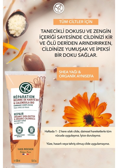 Yves Rocher Vücut Peelingi - Arındırıcı Ve Yumuşatıcı / Reparation 250 Ml