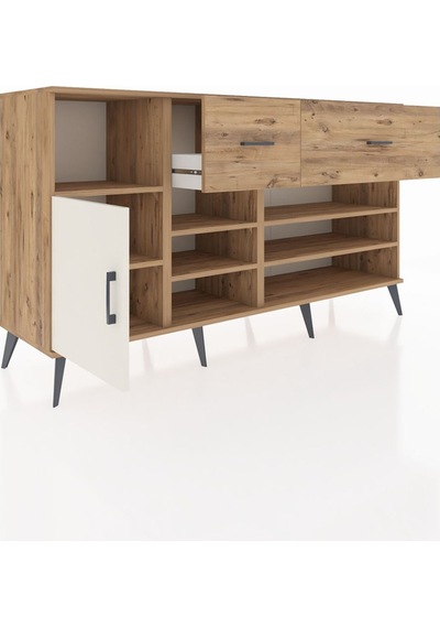 Hyperion Konsol 6 Raflı 2 Çekmeceli Tek Kapaklı 176x44x99 Çam-ay Çam-aytaşı/çam Hyperion Konsol 6 Raflı 2 Çekmeceli Tek Kapaklı 176x44x99 Çam-ay Çam-aytaşı/çam